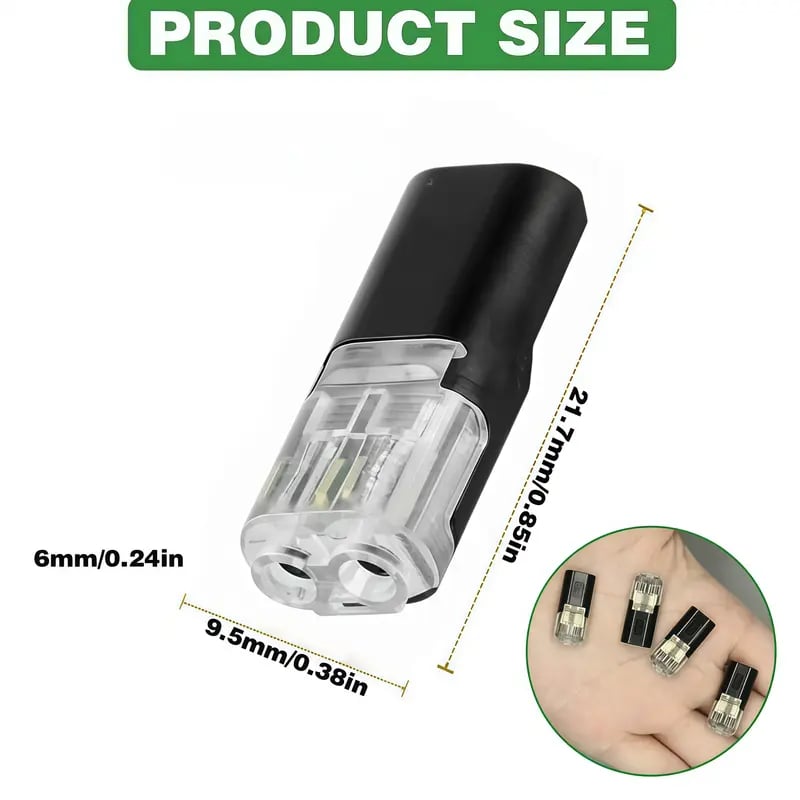 Quick Wiring🔌Double-Wire Plug-in Connector Led Light Strip Connectors 2 Pin