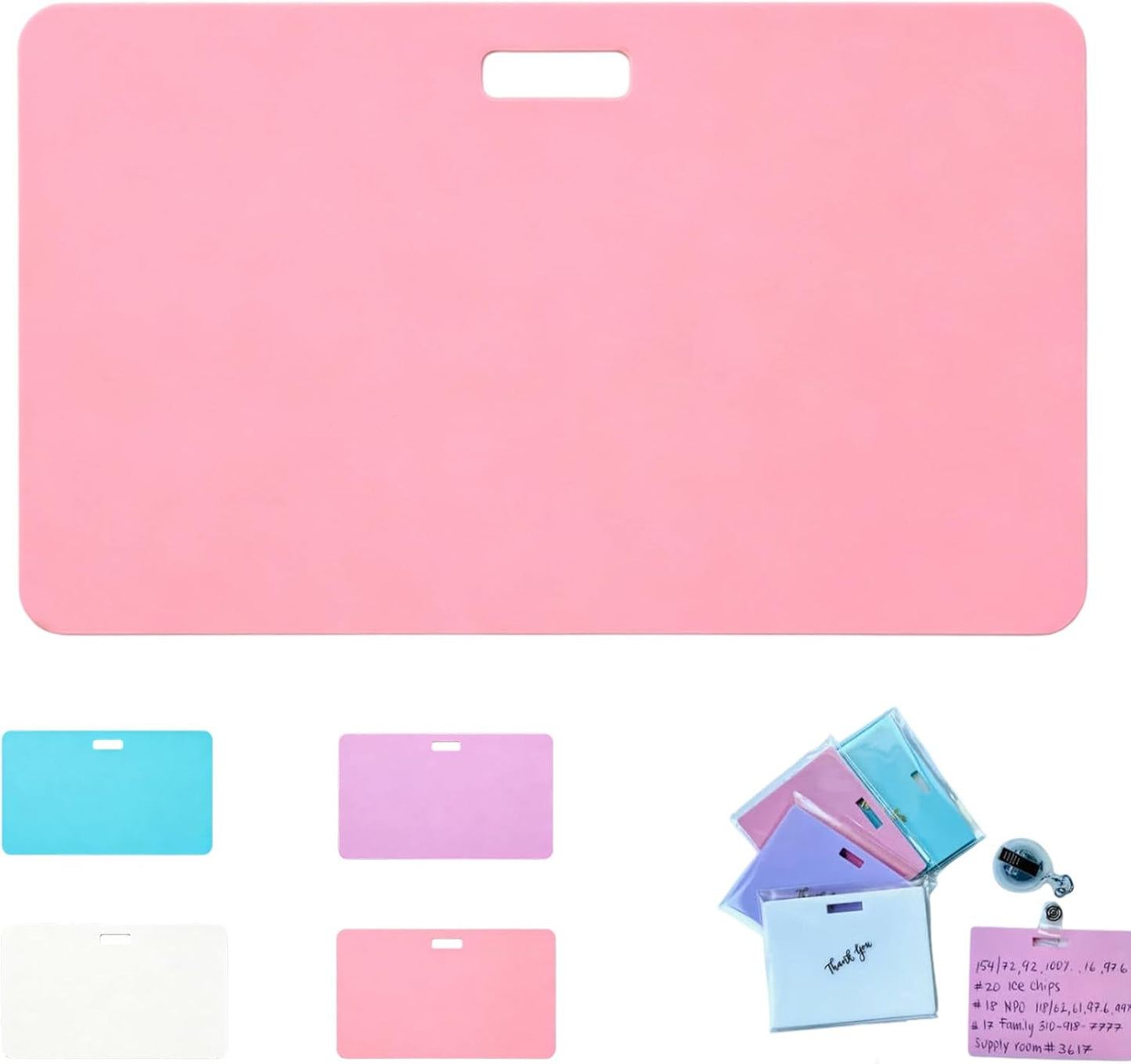 🩺Re-writable note cards | Writable on both sides, won’t fade or smudge (🖊Write. Wipe. Repeat.) 🎁Free clip included