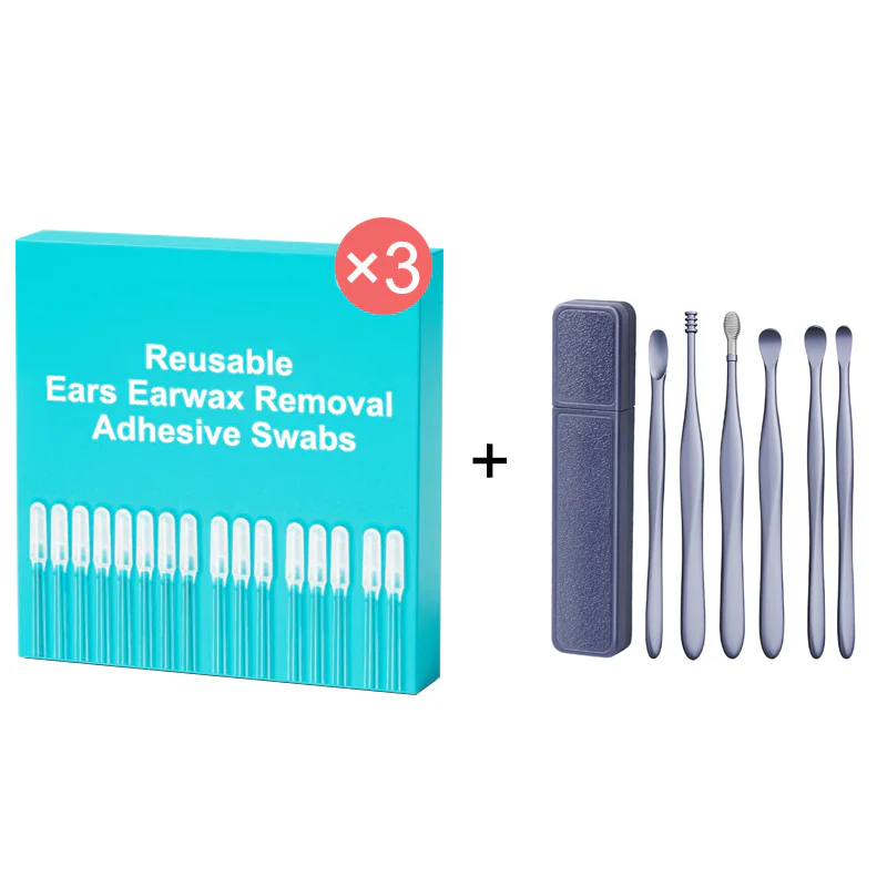 🏆 Limited-time offer 👂 Ear cleaner with self-adhesive ear tips