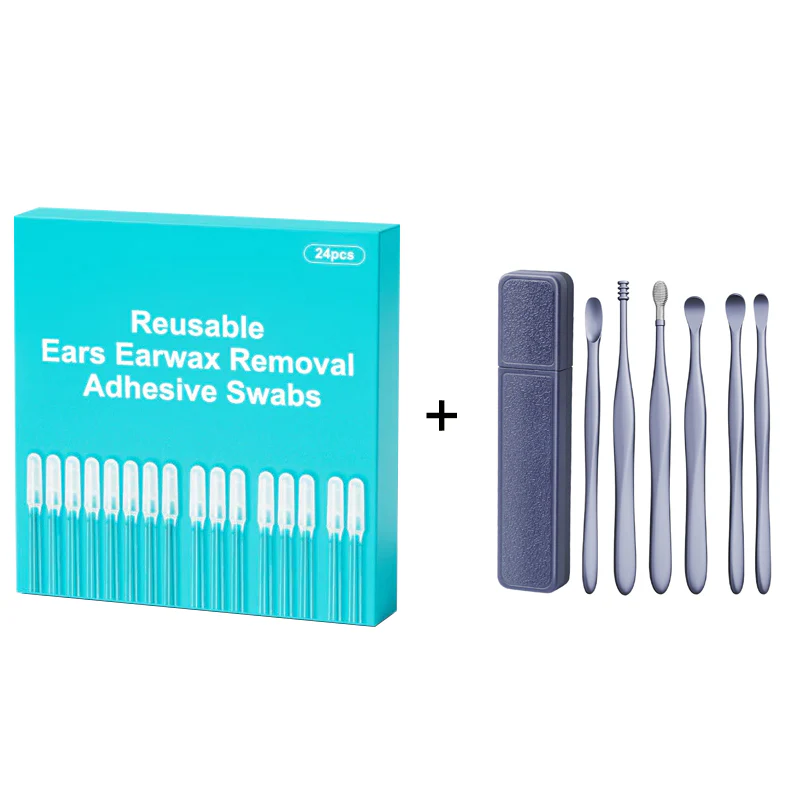 🏆 Limited-time offer 👂 Ear cleaner with self-adhesive ear tips
