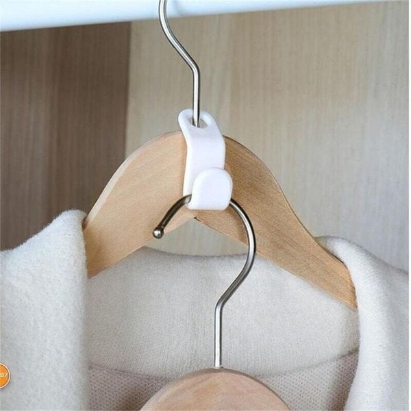 👚 Space-saving clothes hanger with connecting hooks – Double your storage space in seconds | Perfect for small wardrobe