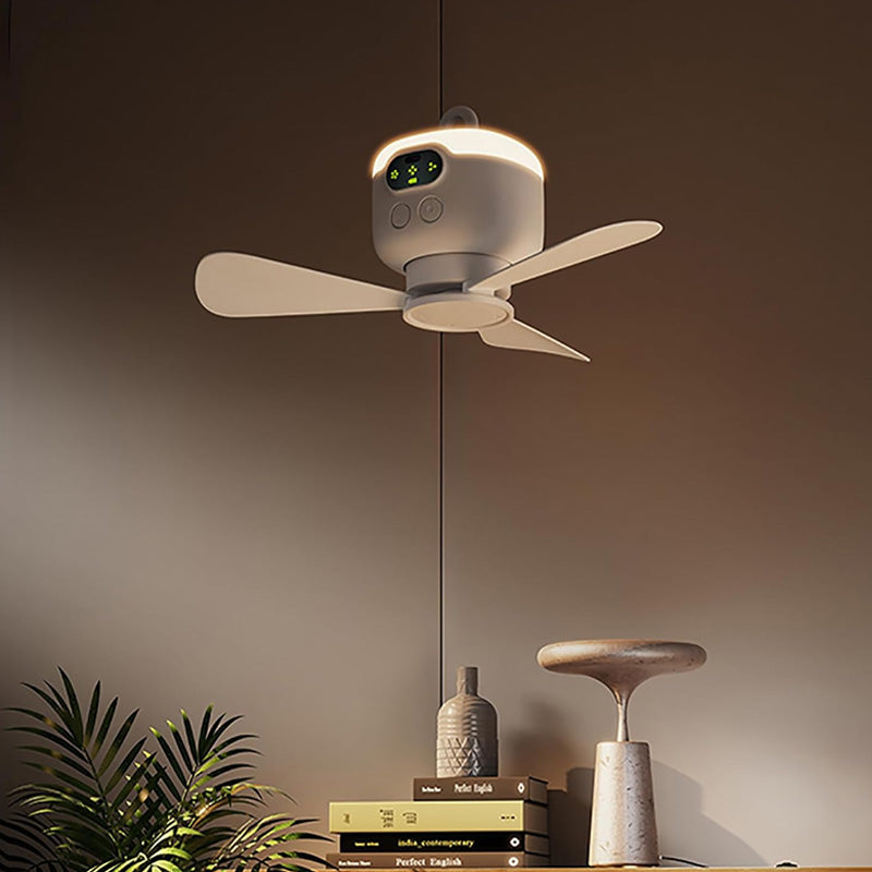 🍃Rechargeable ceiling fan with LED lightin