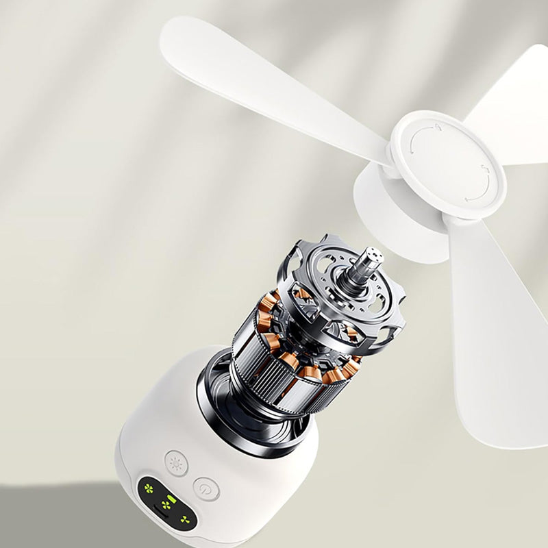 🍃Rechargeable ceiling fan with LED lightin