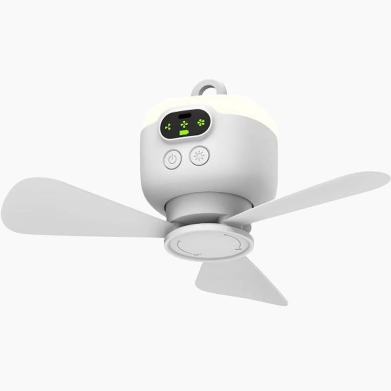 🍃Rechargeable ceiling fan with LED lightin