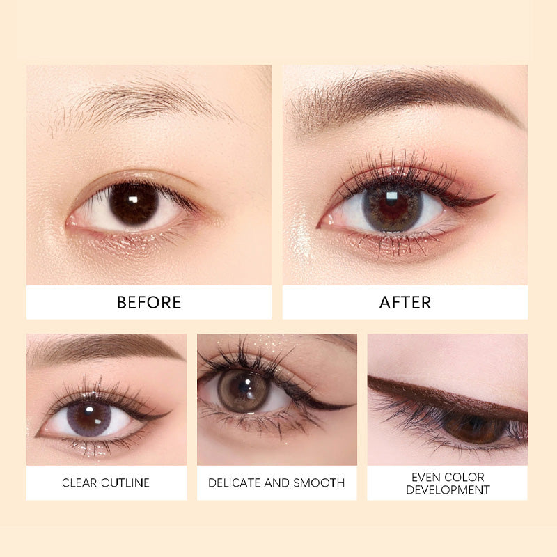 🔥Köp 1 få 1 gratis🔥Vattentålig och Långvarig Eyelinerpenna i Gelformula