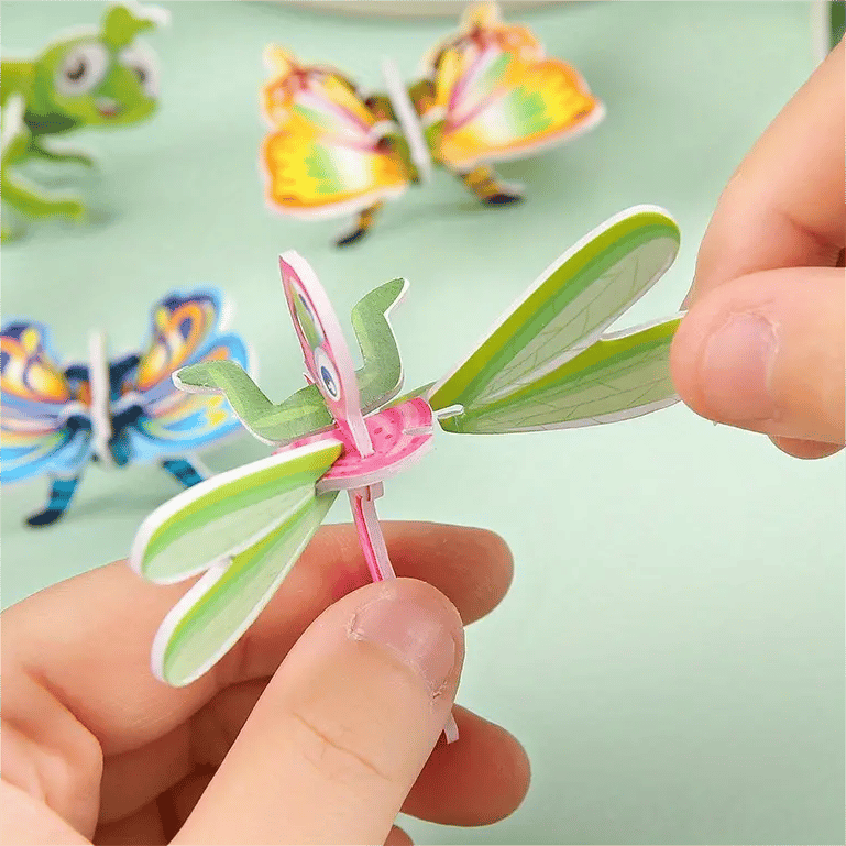 🧩Educational 3D jigsaw puzzle featuring cartoon characters – 57 pieces that fit together to create colourful characters for creative learning