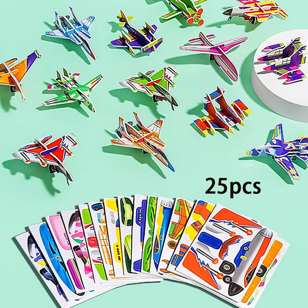 🧩Educational 3D jigsaw puzzle featuring cartoon characters – 57 pieces that fit together to create colourful characters for creative learning