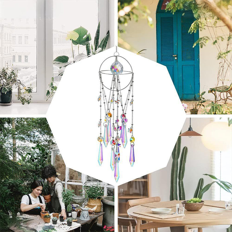 🔥Radiant Hanging Crystal Prisms Suncatcher Pendant