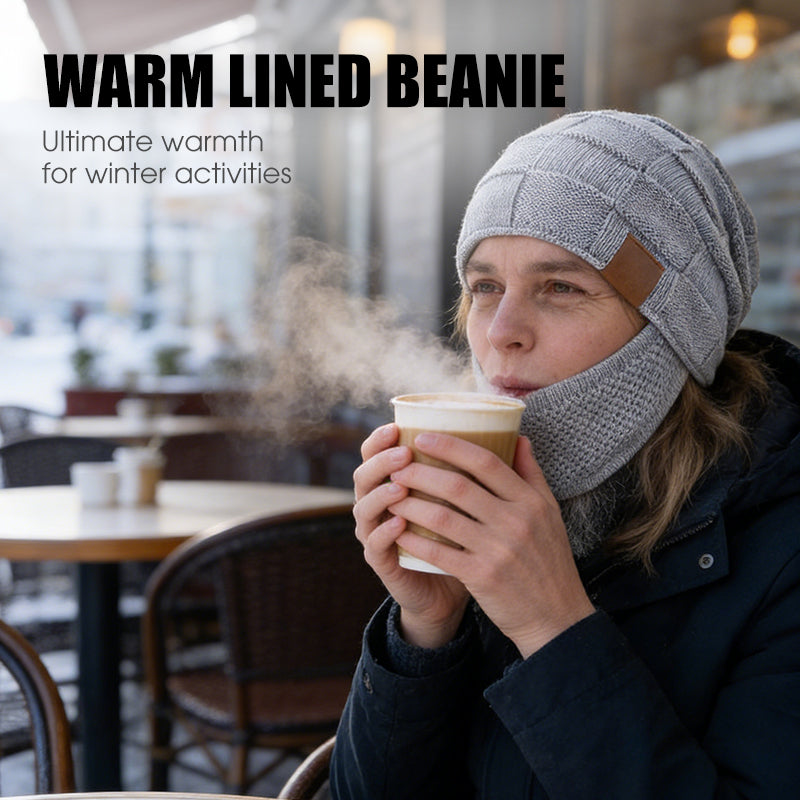 🔥Winter hat with face protection – keeps you warm even in extreme cold down to -20°C.