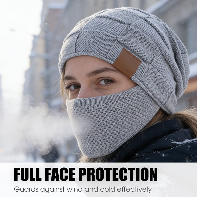 🔥Winter hat with face protection – keeps you warm even in extreme cold down to -20°C.