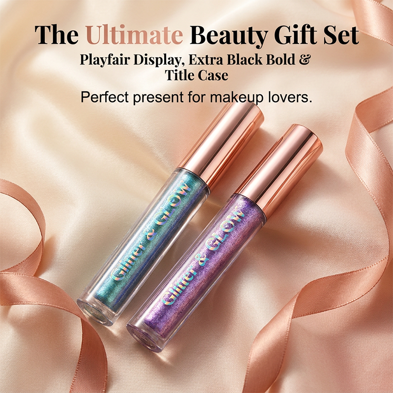 Glitter & Glow set with liquid eyeshado