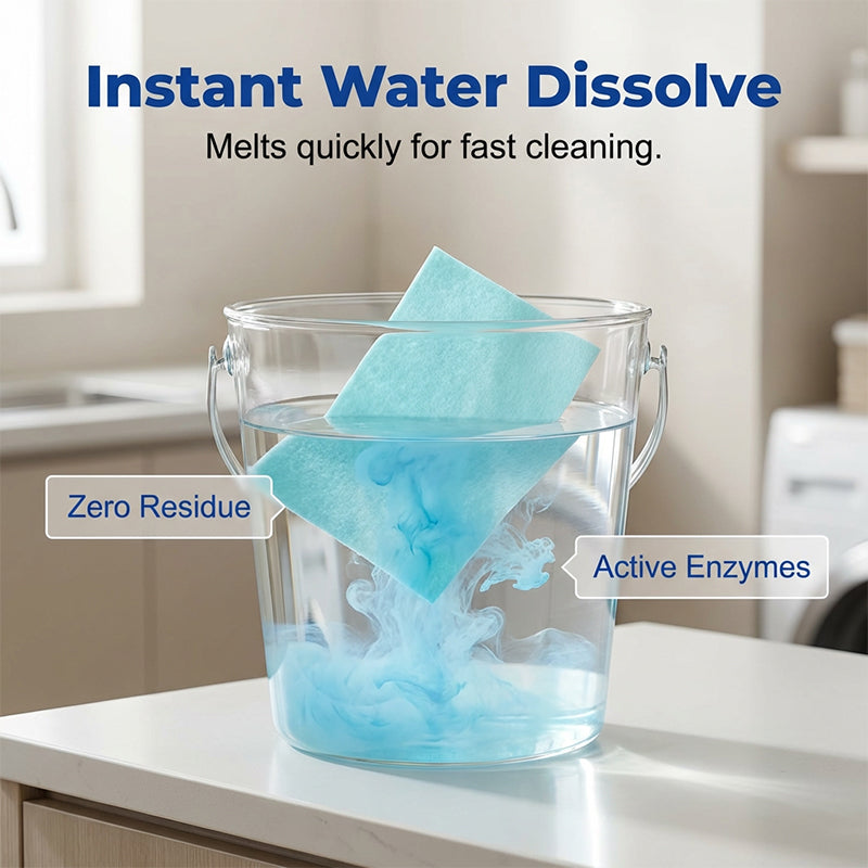 Water-soluble floor cloth