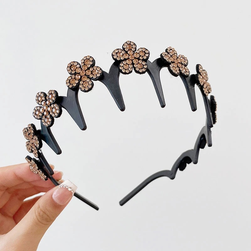 💥Set of wave-shaped crystal hairbands – Lightweight, non-slip and girly hair accessories; sparkling wave-shaped hairbands with crystal details for weddings and everyday wear; girly and feminine accessorie