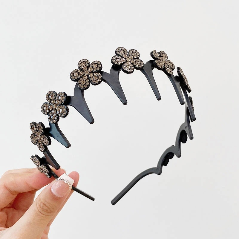 💥Set of wave-shaped crystal hairbands – Lightweight, non-slip and girly hair accessories; sparkling wave-shaped hairbands with crystal details for weddings and everyday wear; girly and feminine accessorie
